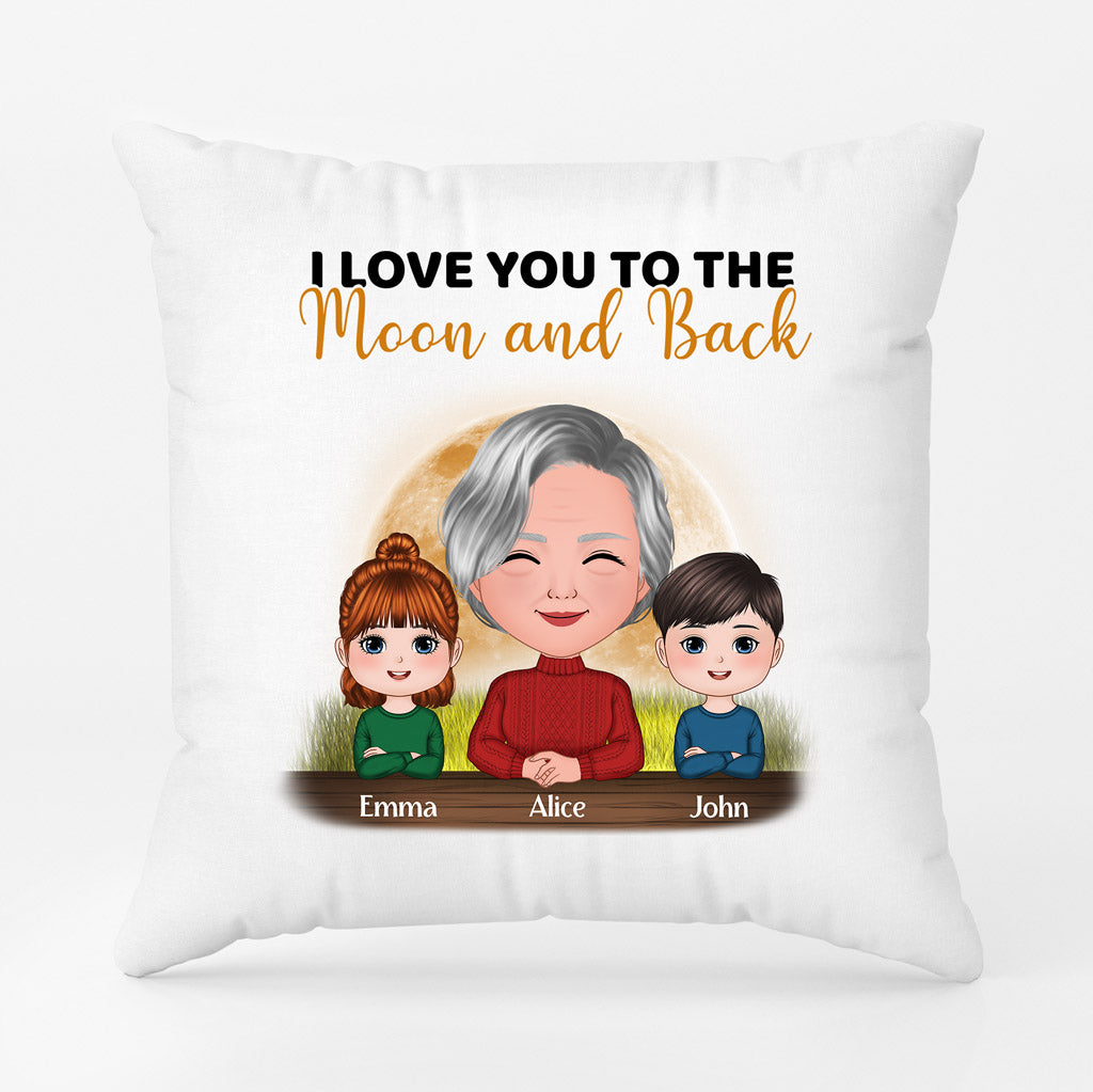 Personalized I Love You To The Moon And Back Pillows