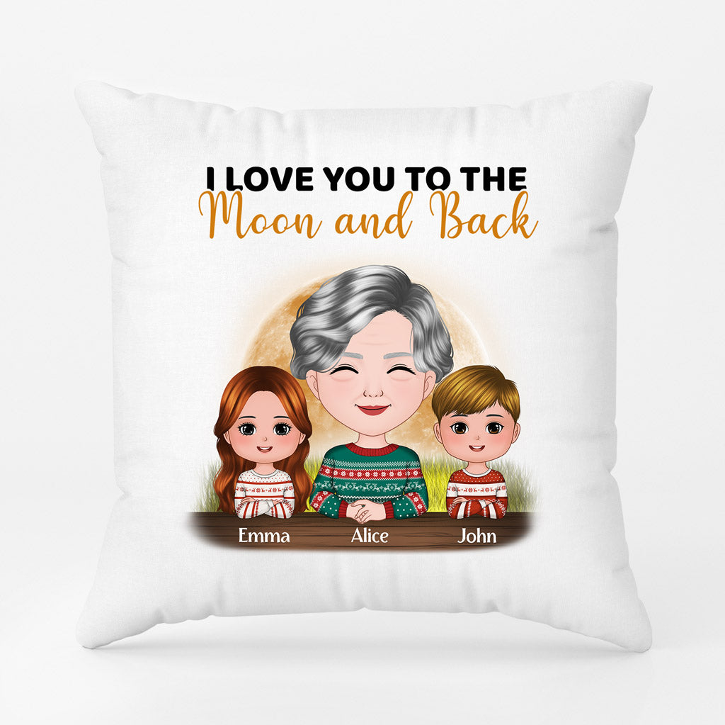 Personalized I Love You To The Moon And Back Pillows
