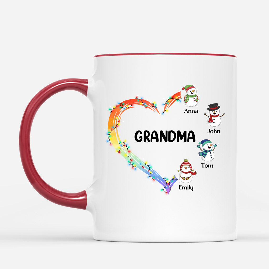 Personalized Moms Heart Mug