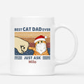 Best Cat Dad Ever - Custom Cat Coffee Mug for Christmas