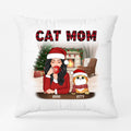 Personalized Sweetest Christmas Cat Mom Pillows