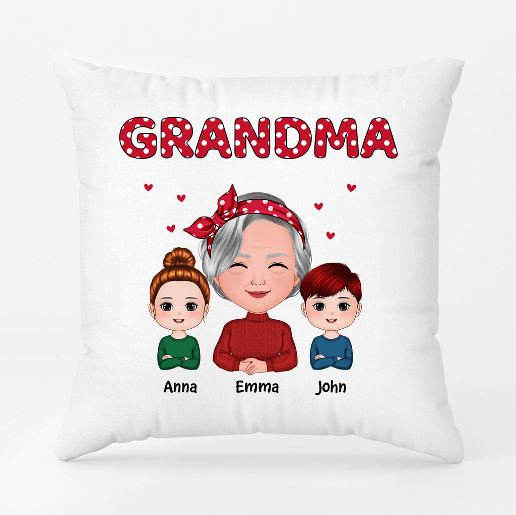 Personalized Grandma and Kids Pillows