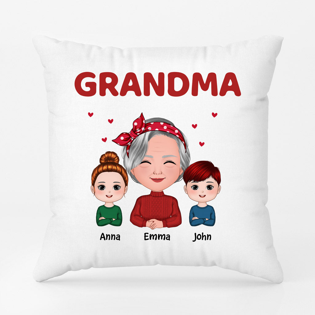 Personalized Grandma and Kids Pillows
