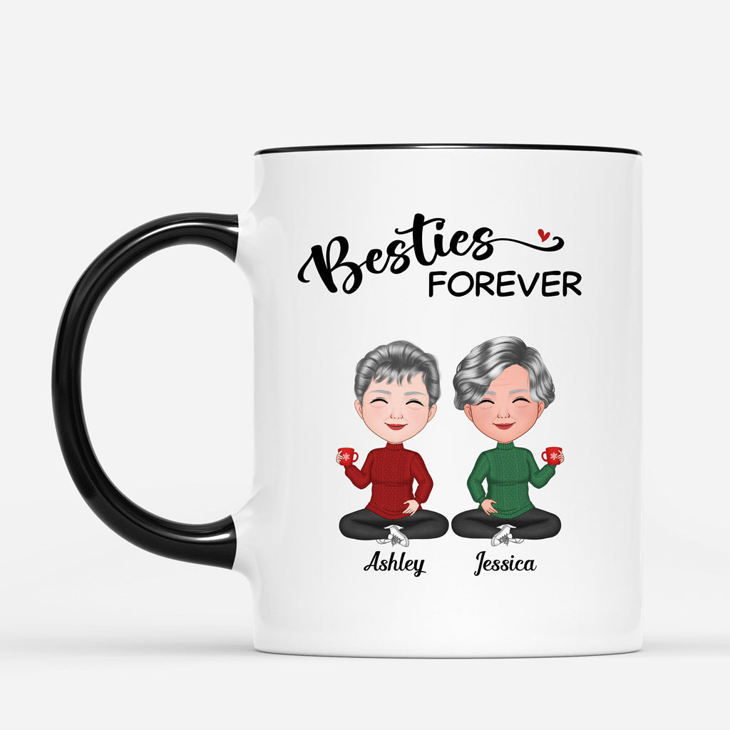 Personalized Besties forever Mugs