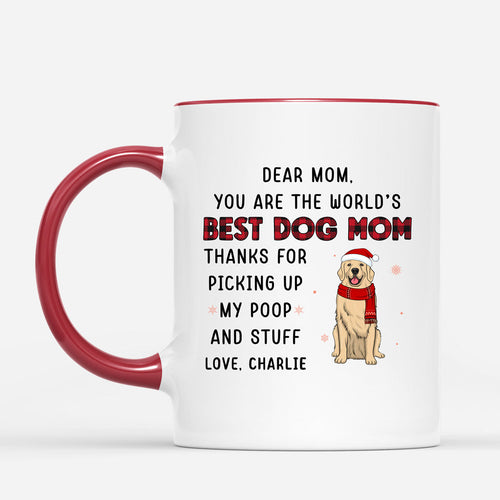 Best Dog Mom And Dog Dad Mugs - Personalized Dog Coffee Mug for Christmas