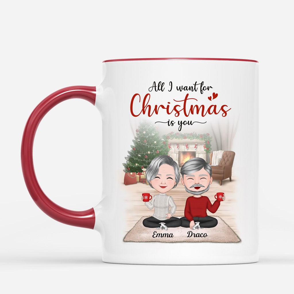 Personalized All I Want Is You Mugs