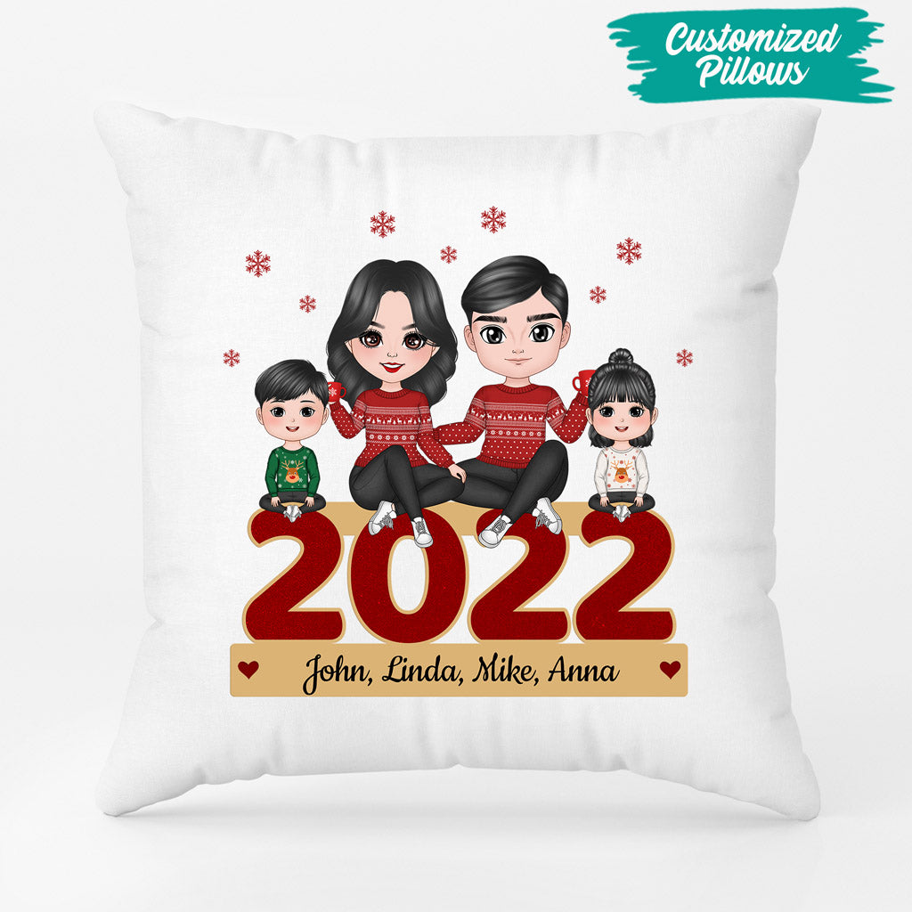 Xmas Family Pillows - Personalized Christmas Gifts For Family