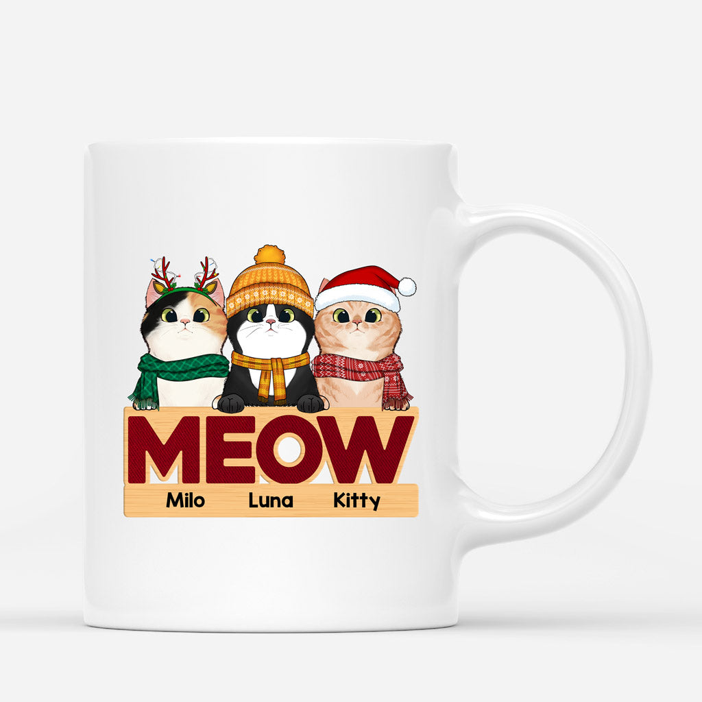 Meow Cat Cup - Personalized Xmas Gifts for Cat Lovers
