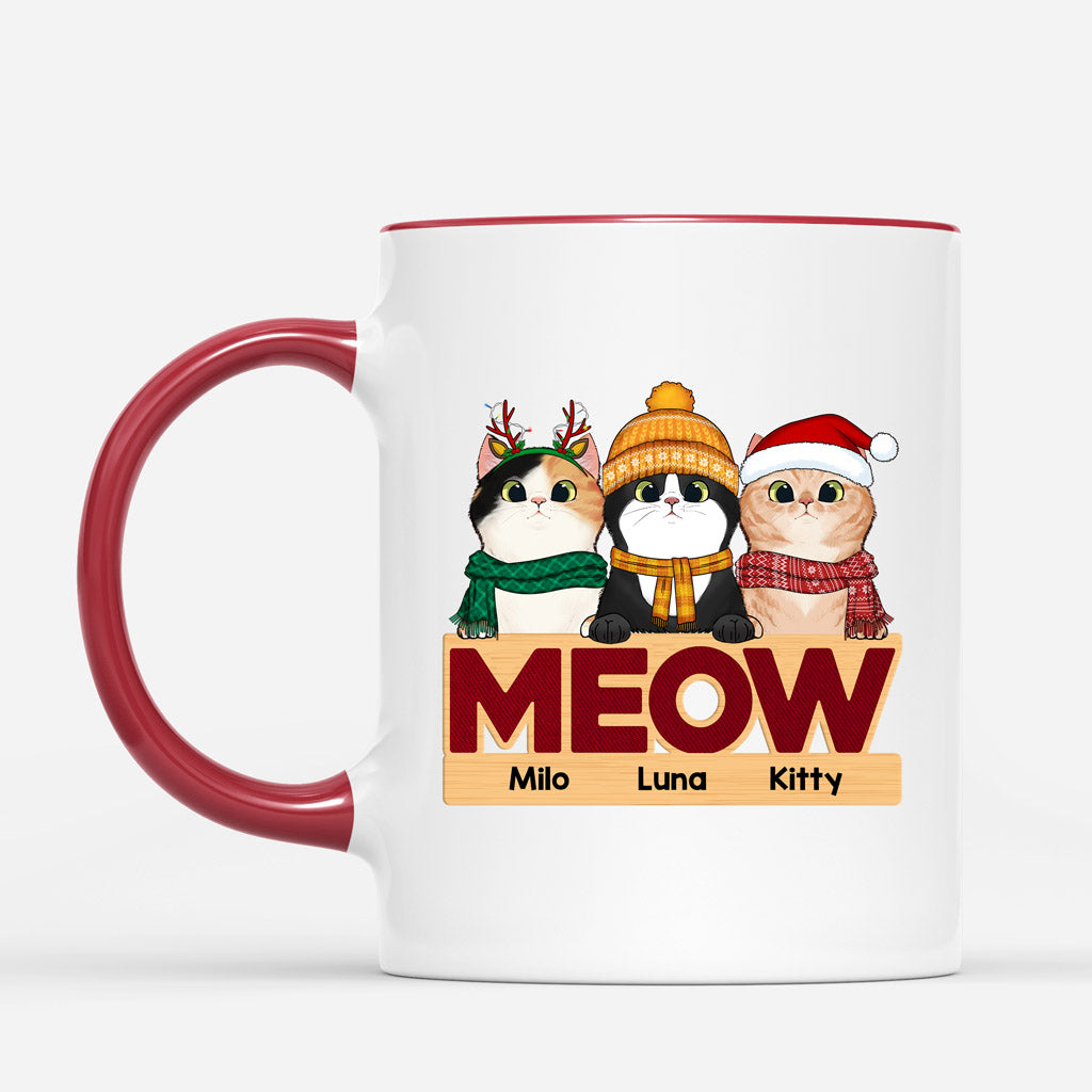 Meow Cat Cup - Personalized Xmas Gifts for Cat Lovers