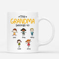 Personalized This Grandma Belongs To Mugs