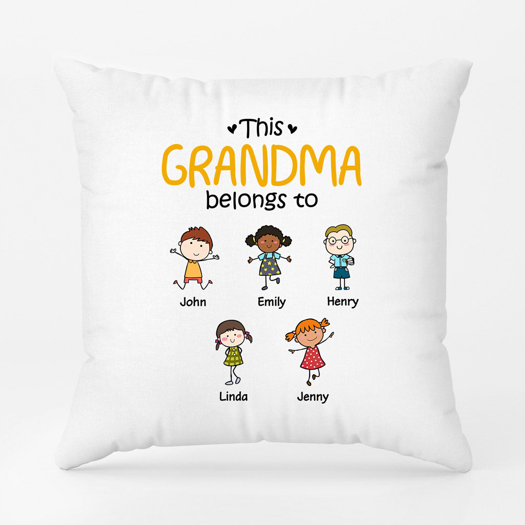 Personalized This Grandma Belongs To Pillows