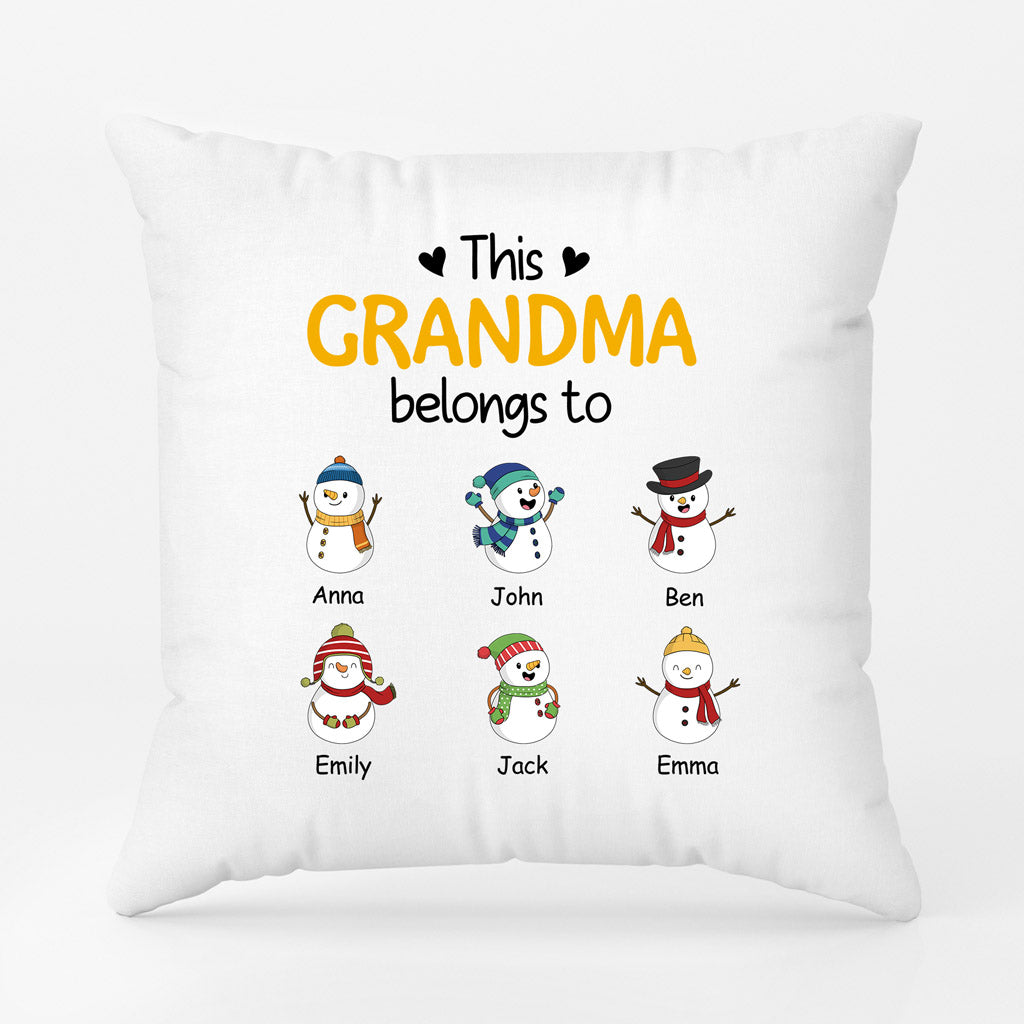 This Grandma Belongs To - Personalized Pillow - Gift for Grandma