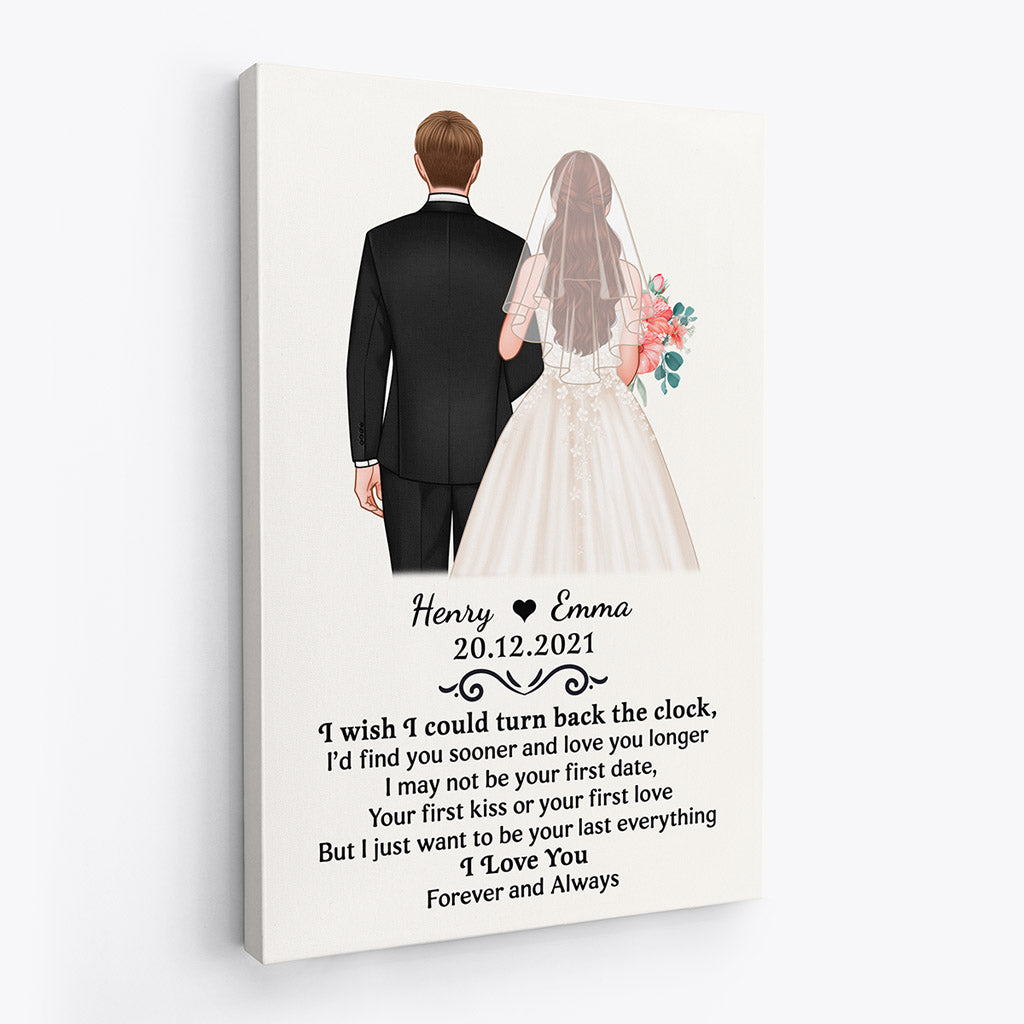 Personalized Turn Back The Clock Canvas