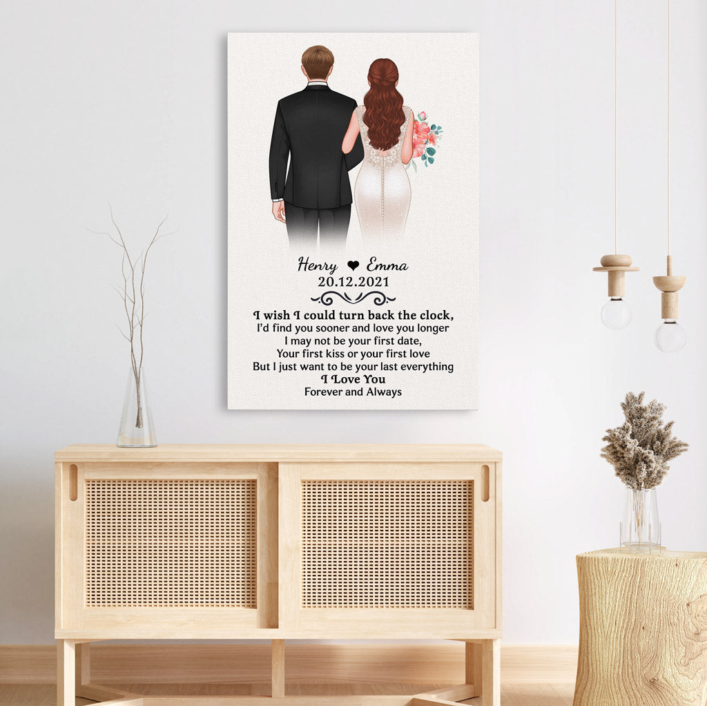 Personalized Turn Back The Clock Canvas
