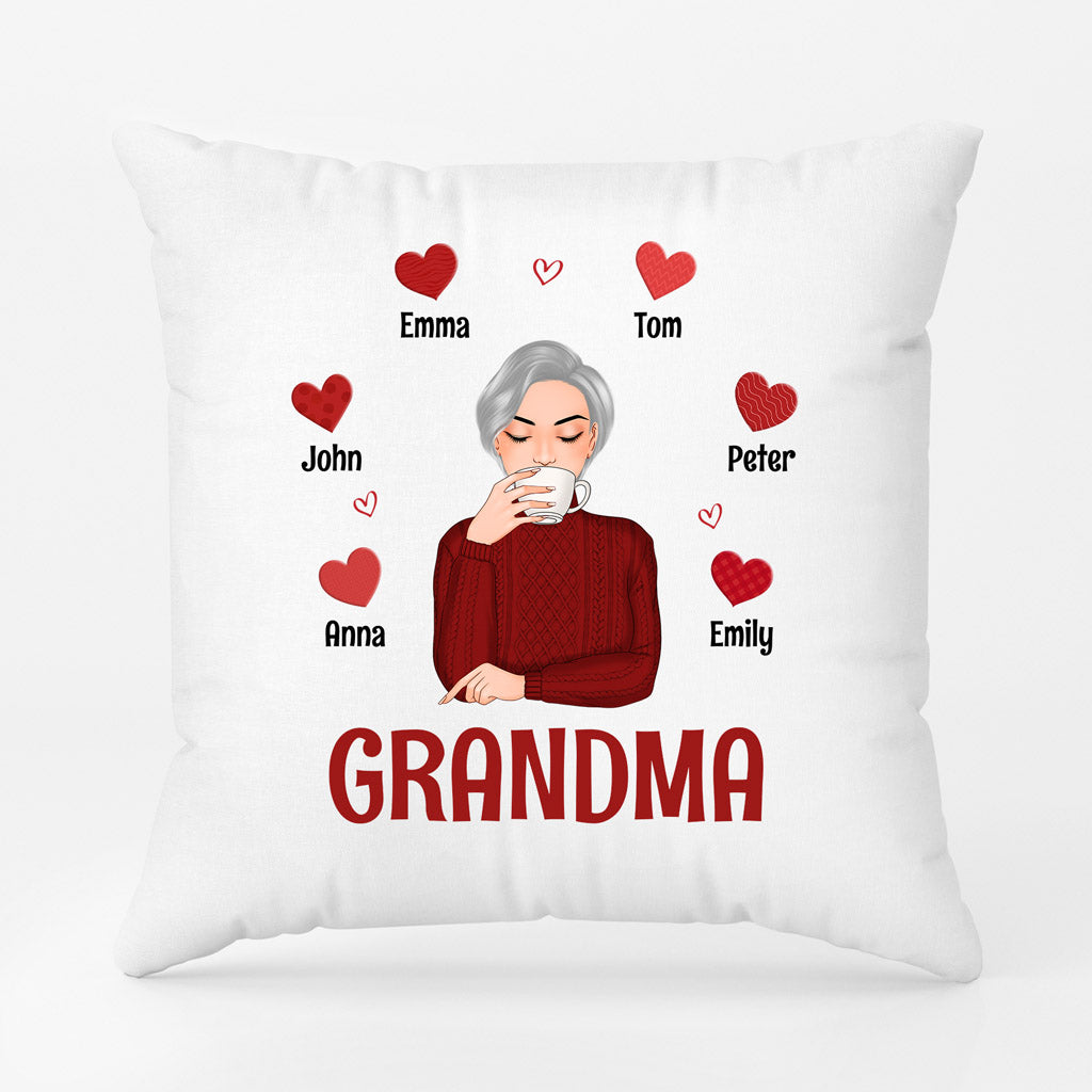 Mommy Grandma - Personalized Pillows - Gift for Mom and Grandma