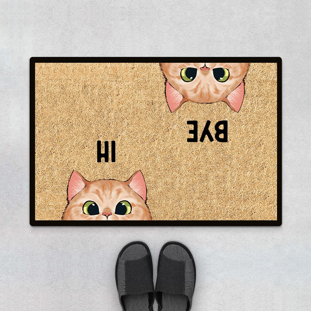 Personalized Hi Bye Door Mats