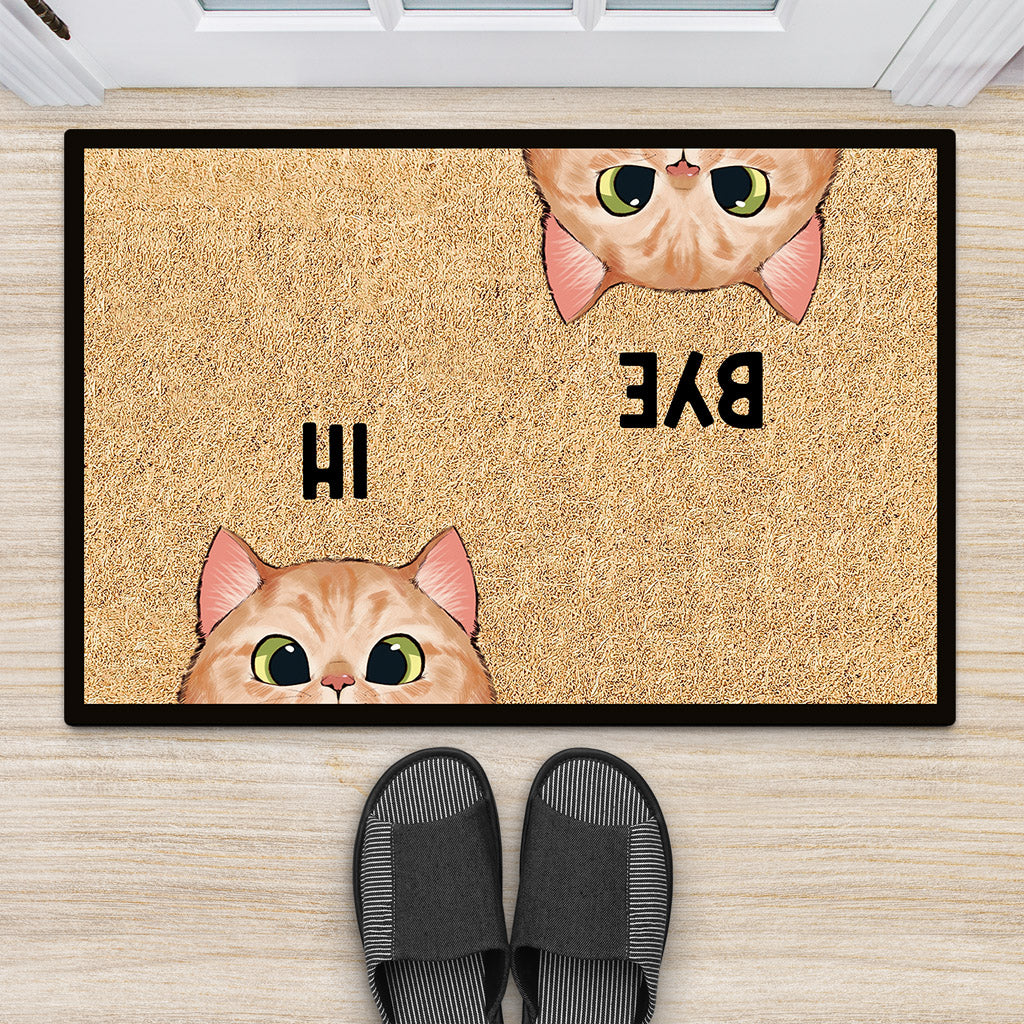 Personalized Hi Bye Door Mats