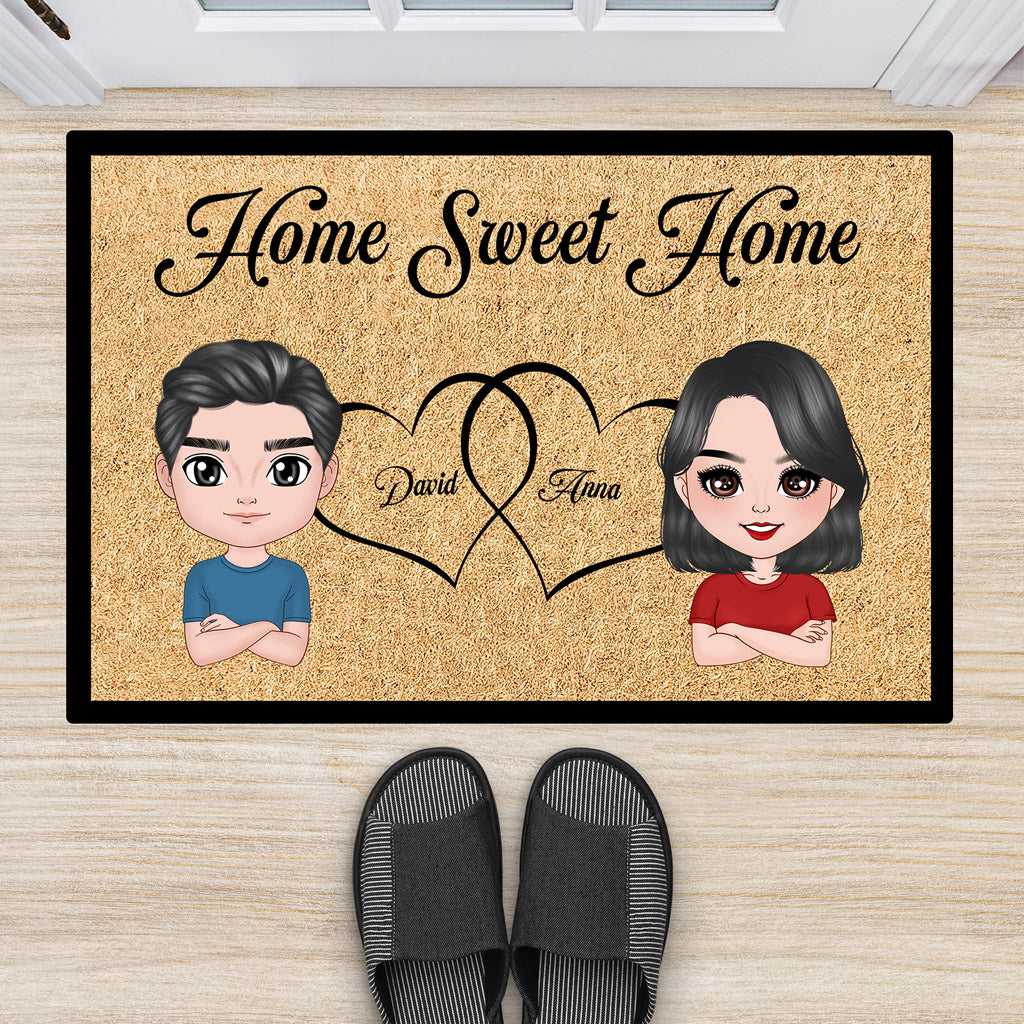Personalized Home Sweet Home Door Mats