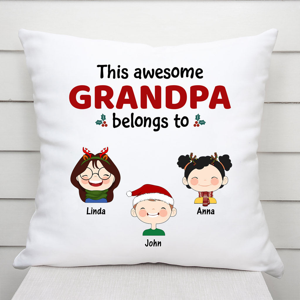 Personalized This Awesome Daddy Belongs To Pillows