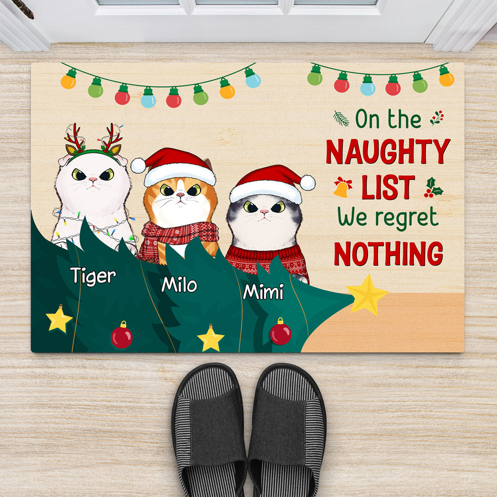 Personalized We Regret Nothing Door Mats