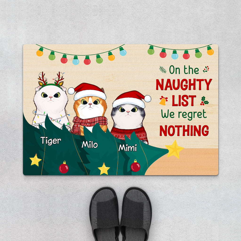 Personalized We Regret Nothing Door Mats
