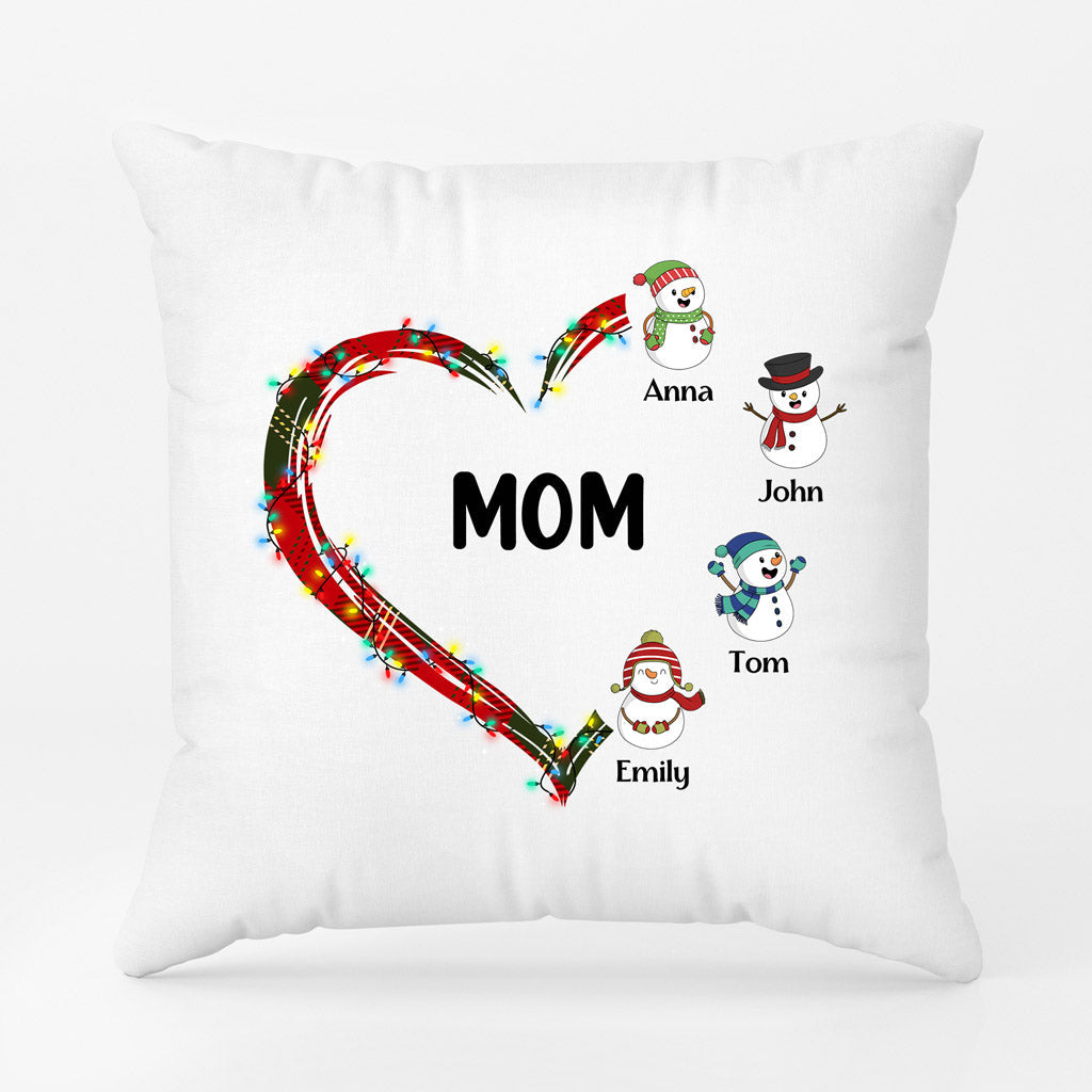 Personalized Moms Heart Pilows