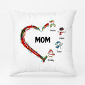 Personalized Moms Heart Pilows