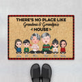 No Place Like Grandma & Grandpa House Door Mat - Personalised Family Gifts