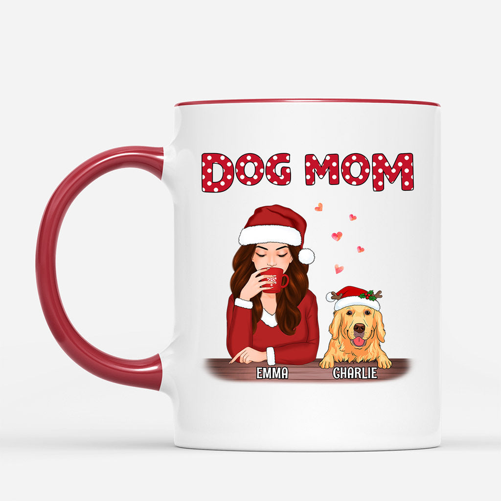 Dog Mom - Custom Coffee Mugs Dogs for Christmas