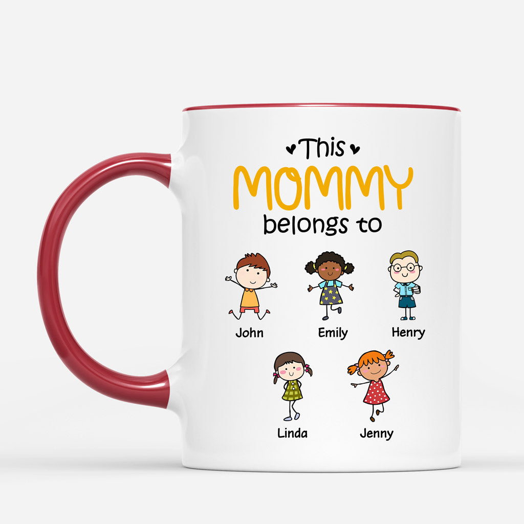 Personalized This Grandma Belongs To Mugs