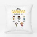 This Grandpa Belongs To - Personalized Pillow - Gift for Him
