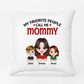 Personalized My Favorite People Call Me Grandma Mommy Pillows