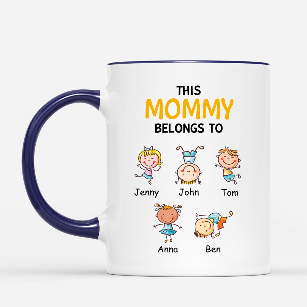 Personalized This Grandma Mommy Belongs To Mugs