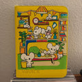Snow Cub Cozy Room Binder - hand-painted Honey Yellow card binder cover