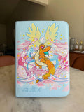 Friendly Dragon Cloudscape Binder - hand-painted Pastel Sky card binder cover