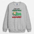 Personalized This Is My Christmas Sleepshirt Embroidered Sweatshirt