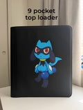Aura Cub Midnight Binder - hand-painted Midnight Black card binder cover