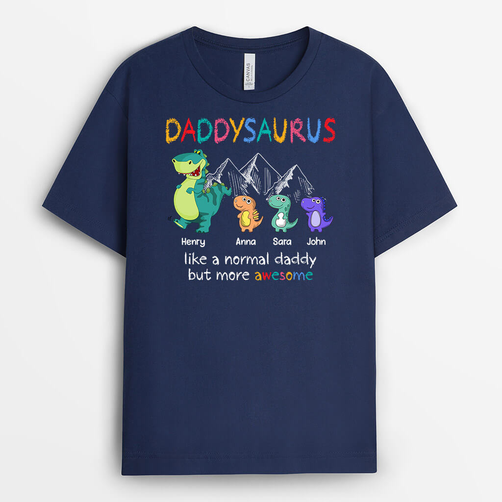 Personalized Daddysaurus Grandpasaurus T-shirt