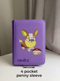 Spark Corgi & Capsule Binder - hand-painted Grape Purple card binder cover